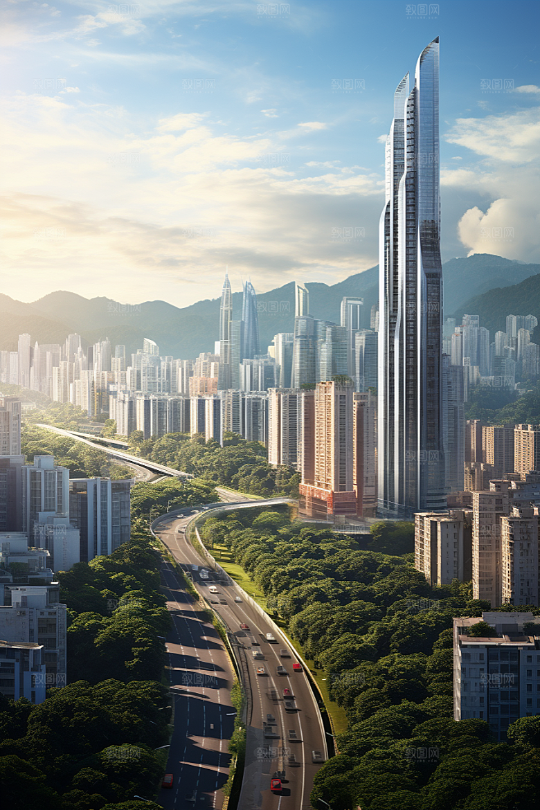 深圳城市风光国内游都市摄影图
