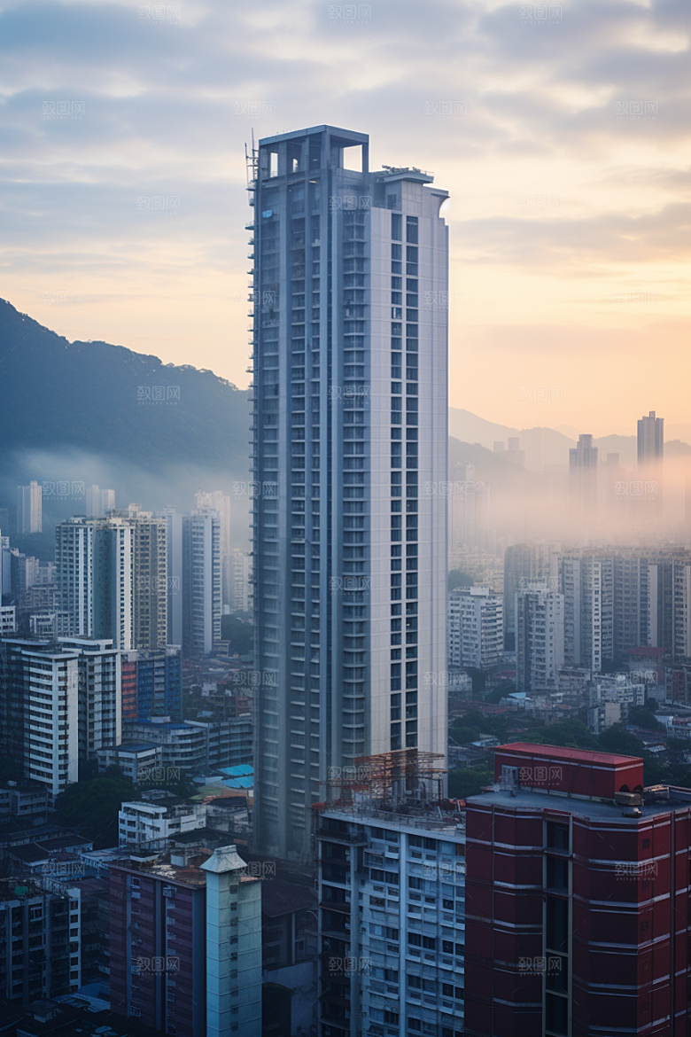 深圳城市风光旅游地标摄影图