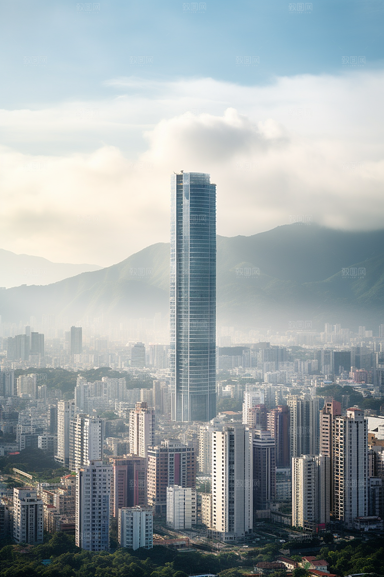 深圳城市风光旅行风景摄影图