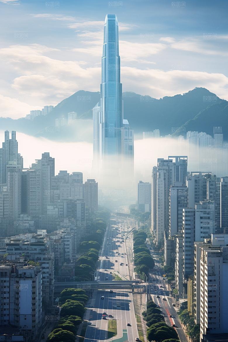深圳城市风光景色风景摄影图