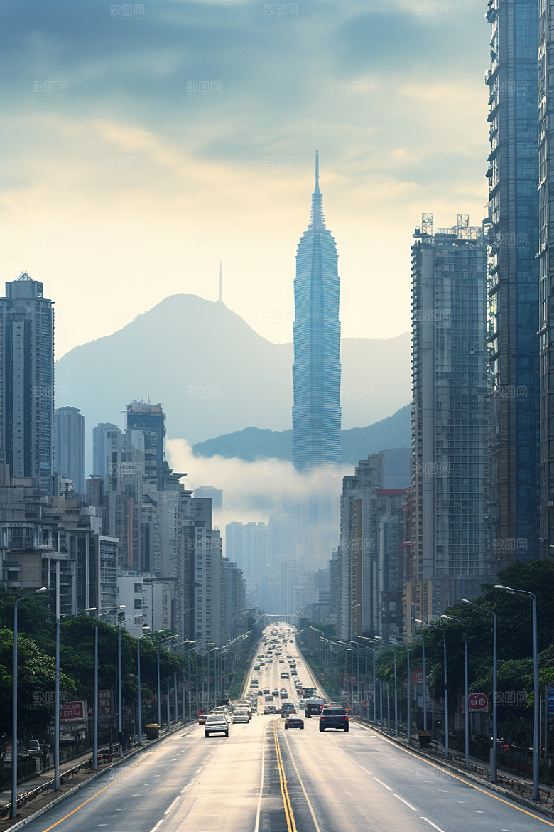 深圳城市风光经济特区景色摄影图