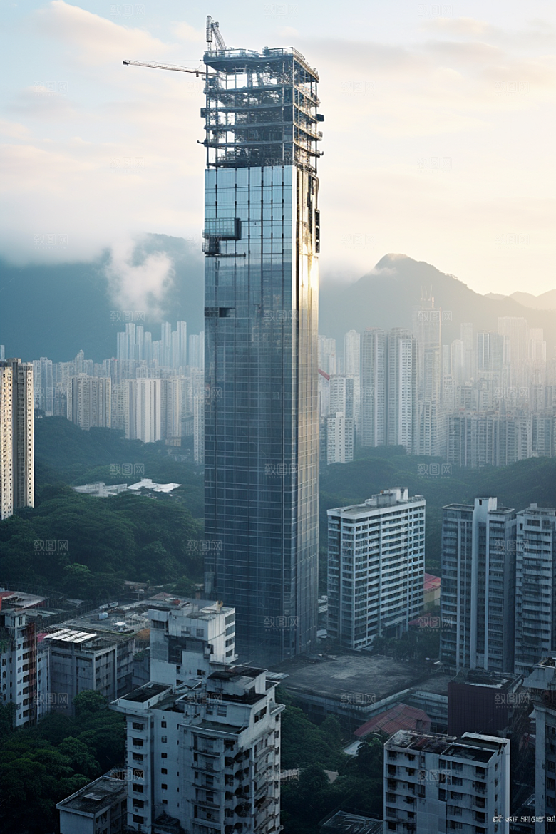 深圳城市风光景色都市摄影图