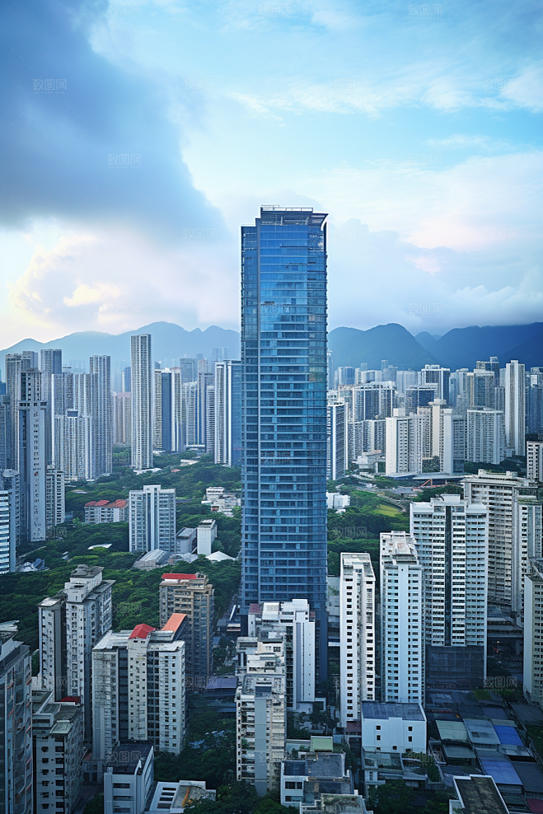 深圳城市风光高清现代化摄影图