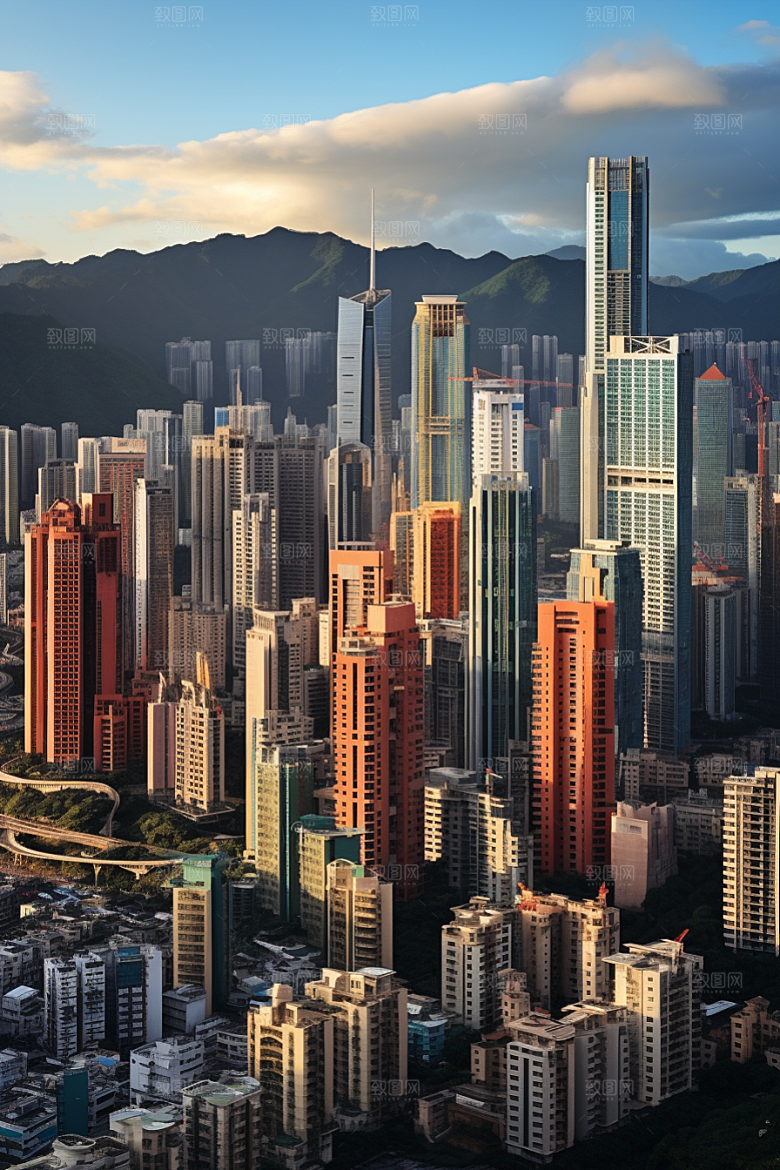 深圳城市风光景色风景摄影图
