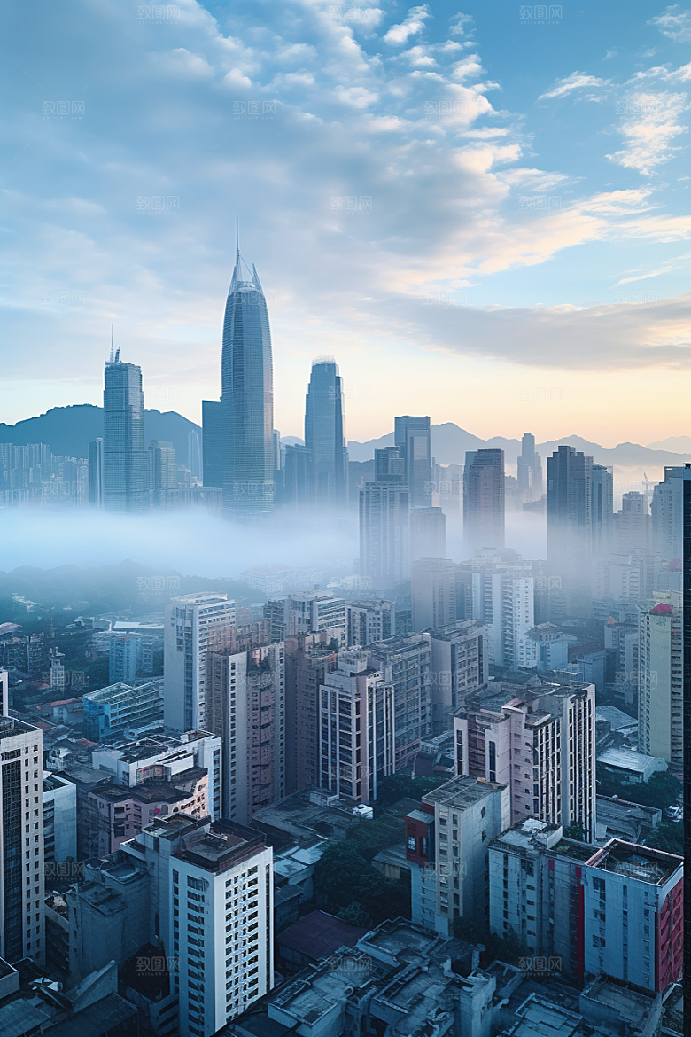 深圳城市风光旅行风景摄影图