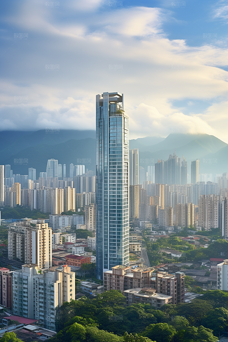 深圳城市风光都市经济特区摄影图