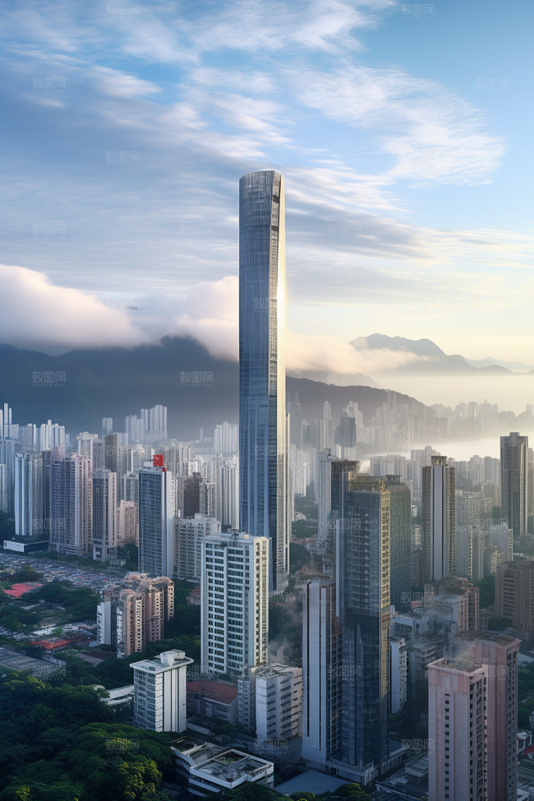 深圳城市风光旅行高清摄影图