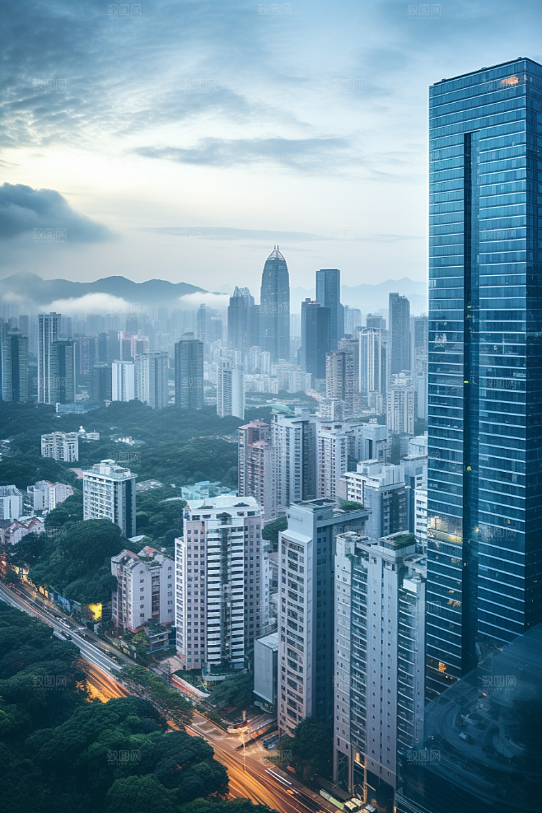 深圳城市风光地标旅游摄影图