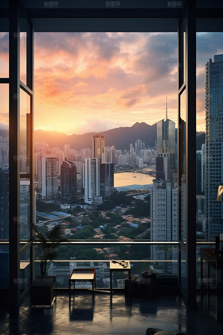 深圳城市风光高清经济特区摄影图
