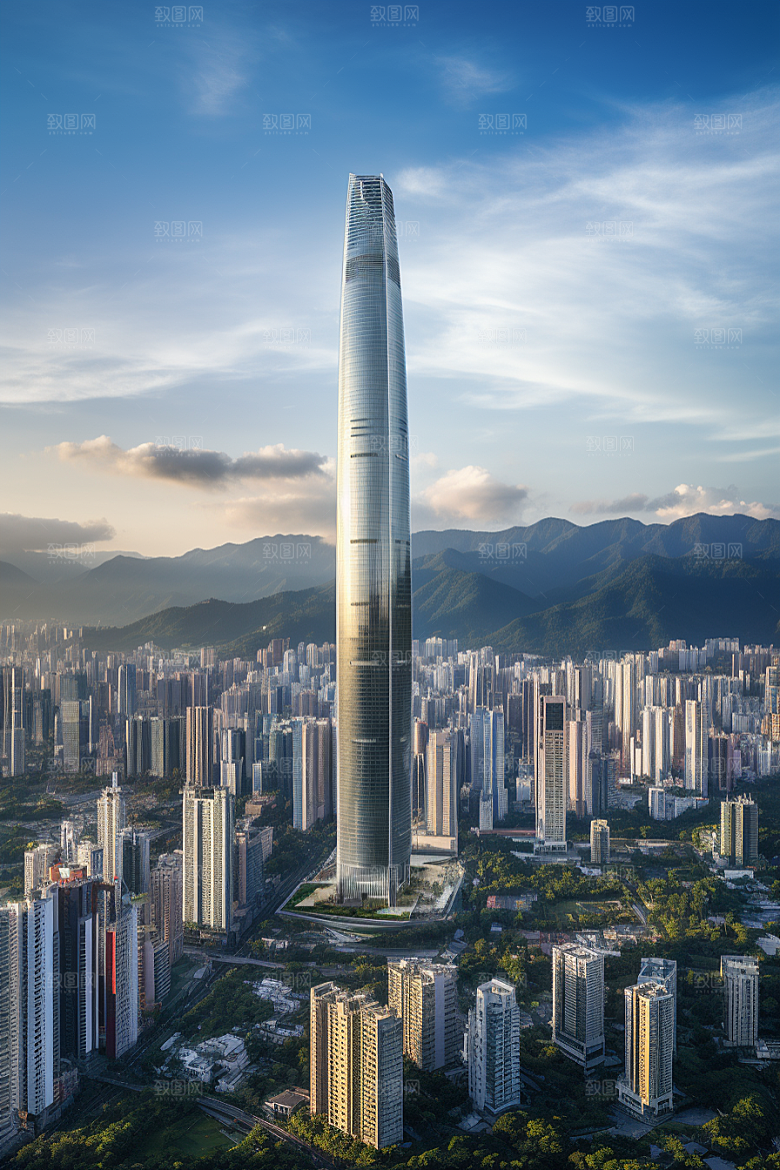 深圳城市风光都市景色摄影图