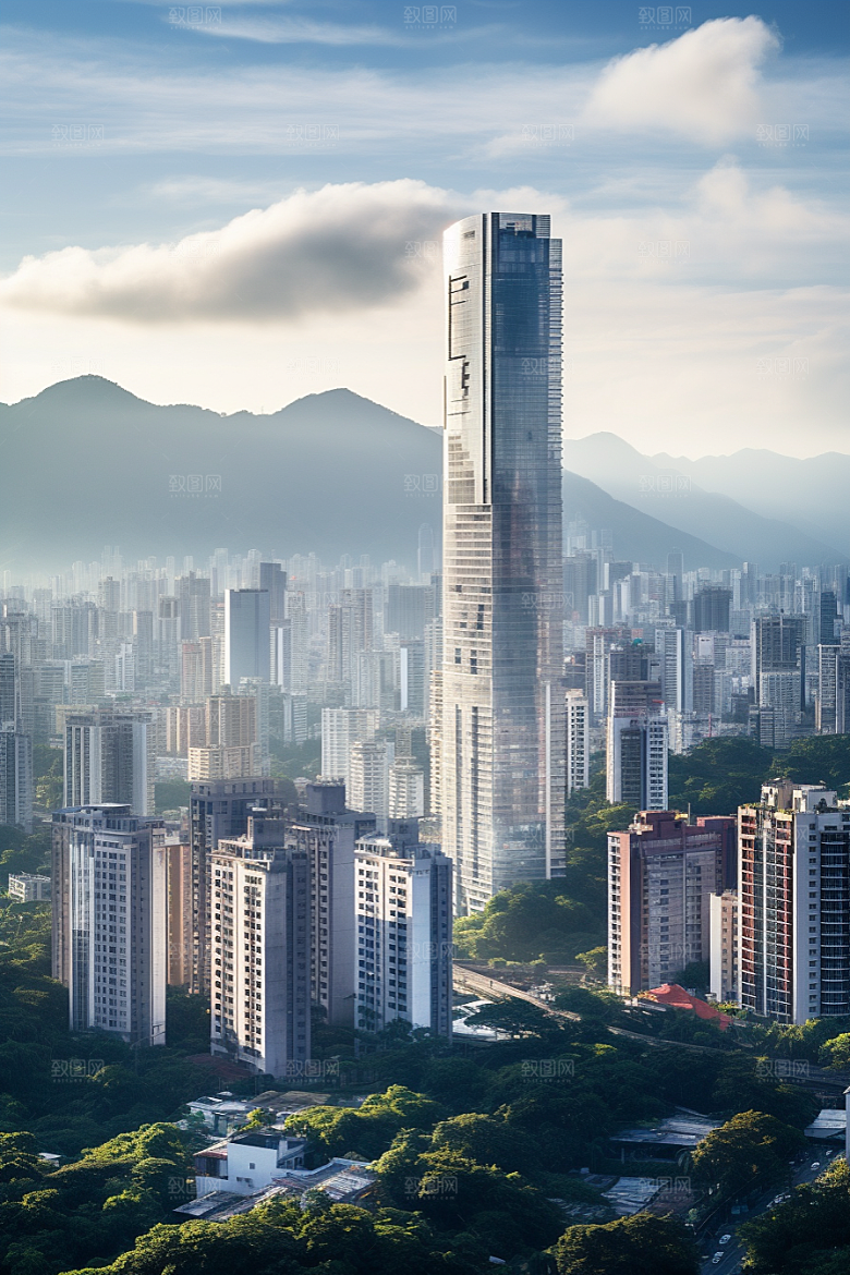深圳城市风光国内游旅行摄影图