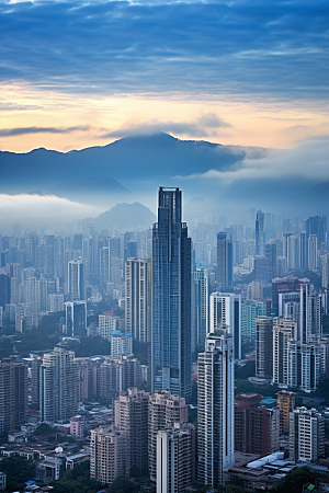 深圳城市风光风景旅行摄影图