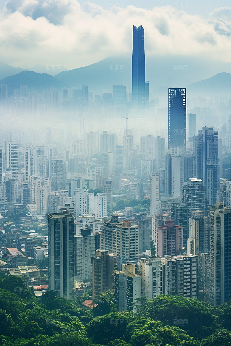 深圳城市风光风景国内游摄影图