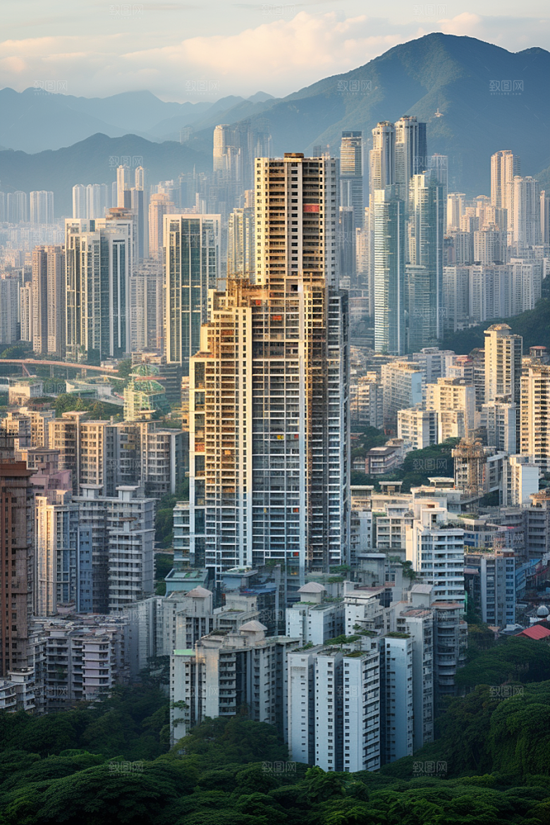 深圳城市风光景色旅游摄影图