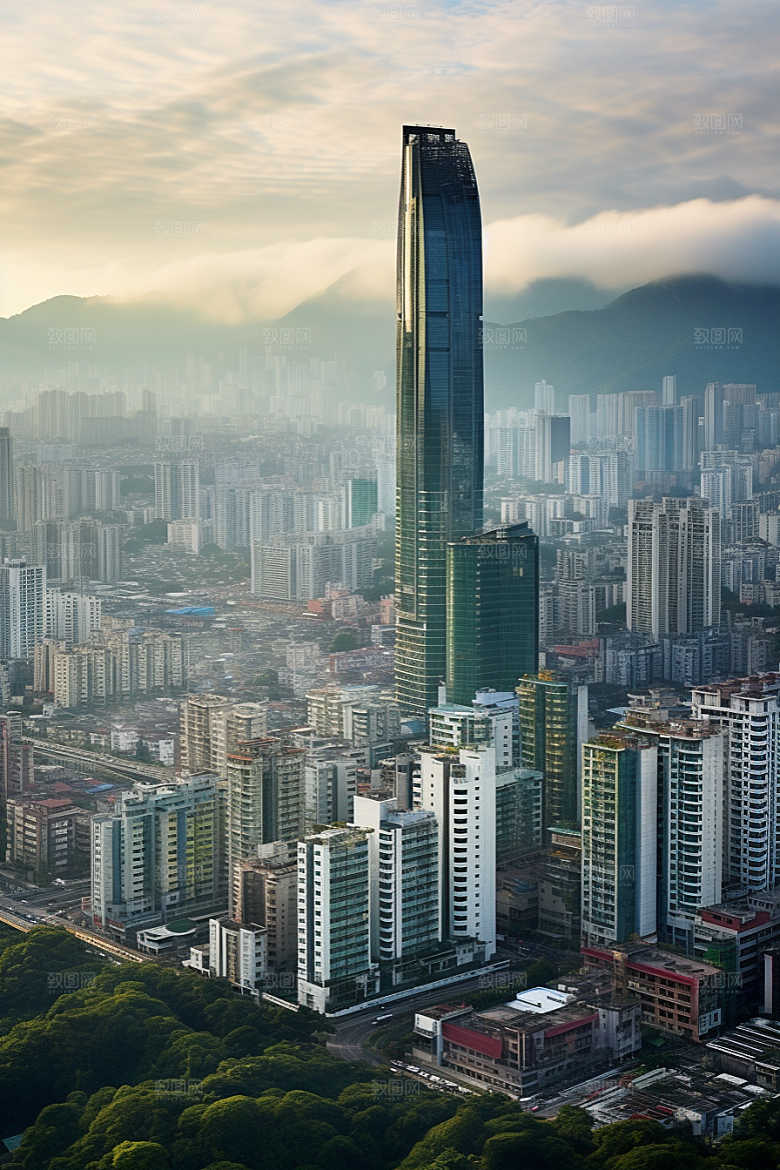 深圳城市风光旅行景色摄影图