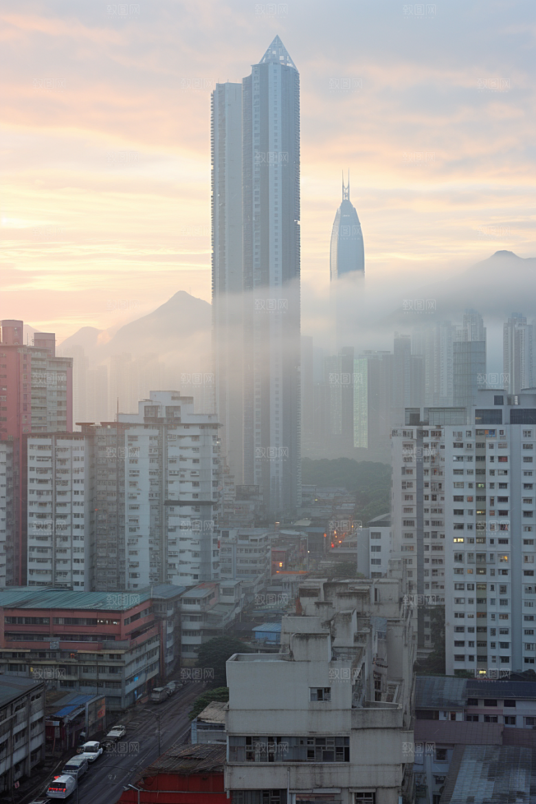 深圳城市风光高清经济特区摄影图