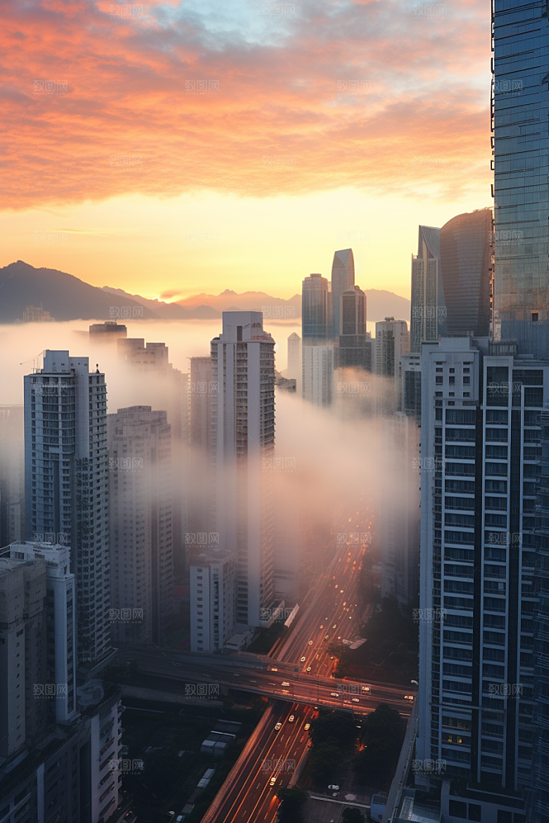 深圳城市风光经济特区旅游摄影图