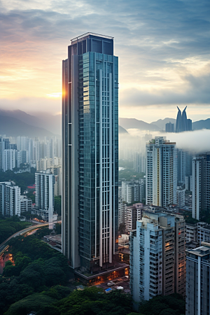 深圳城市风光旅游都市摄影图