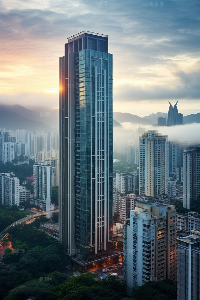 深圳城市风光旅游都市摄影图
