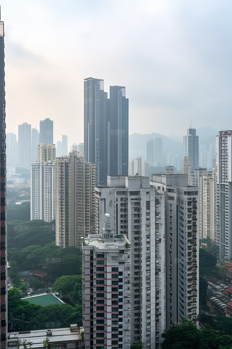 深圳城市风光新城现代化摄影图