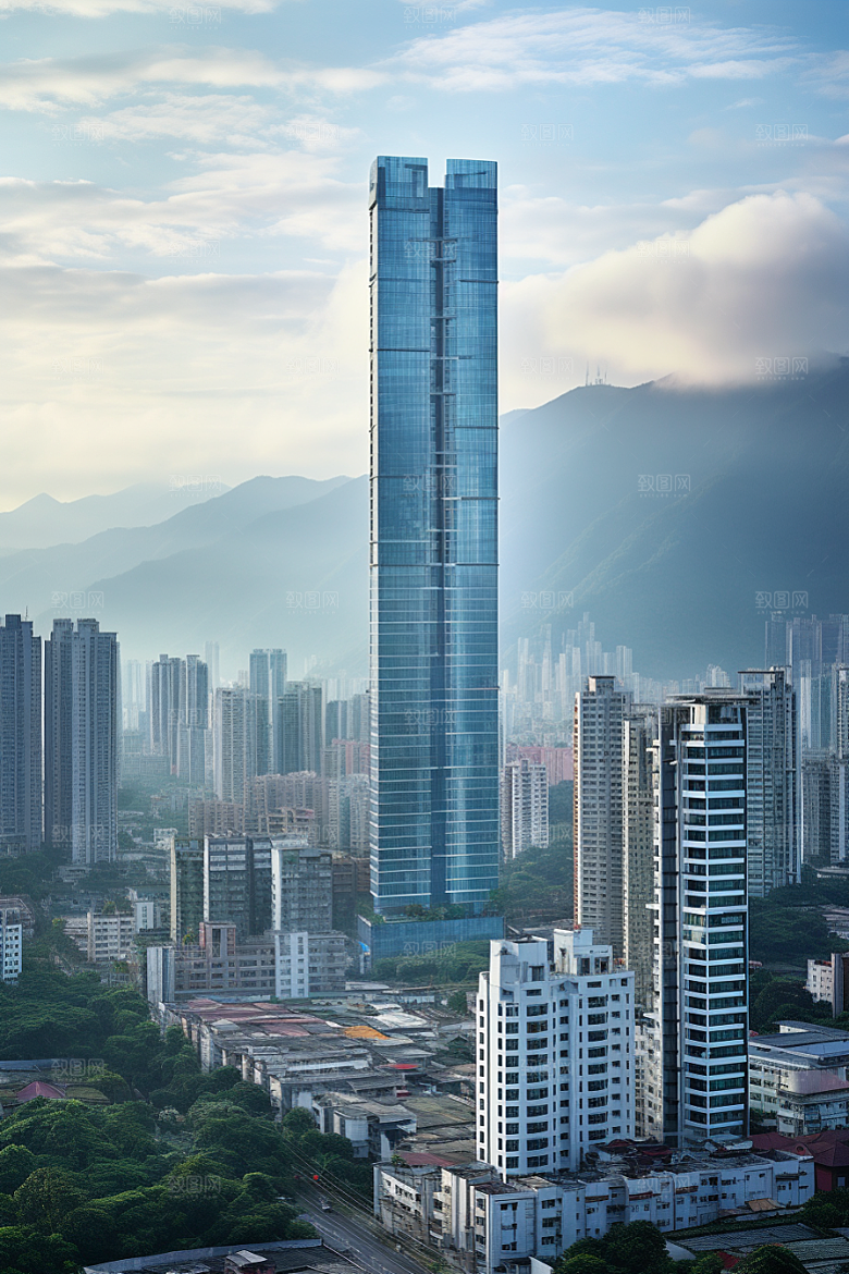 深圳城市风光新城都市摄影图