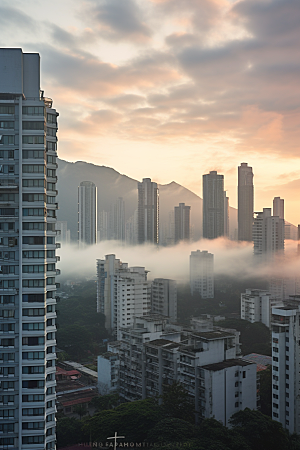 深圳城市风光景色旅游摄影图