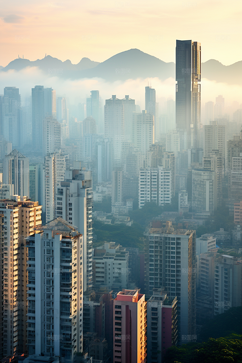 深圳城市风光风景地标摄影图