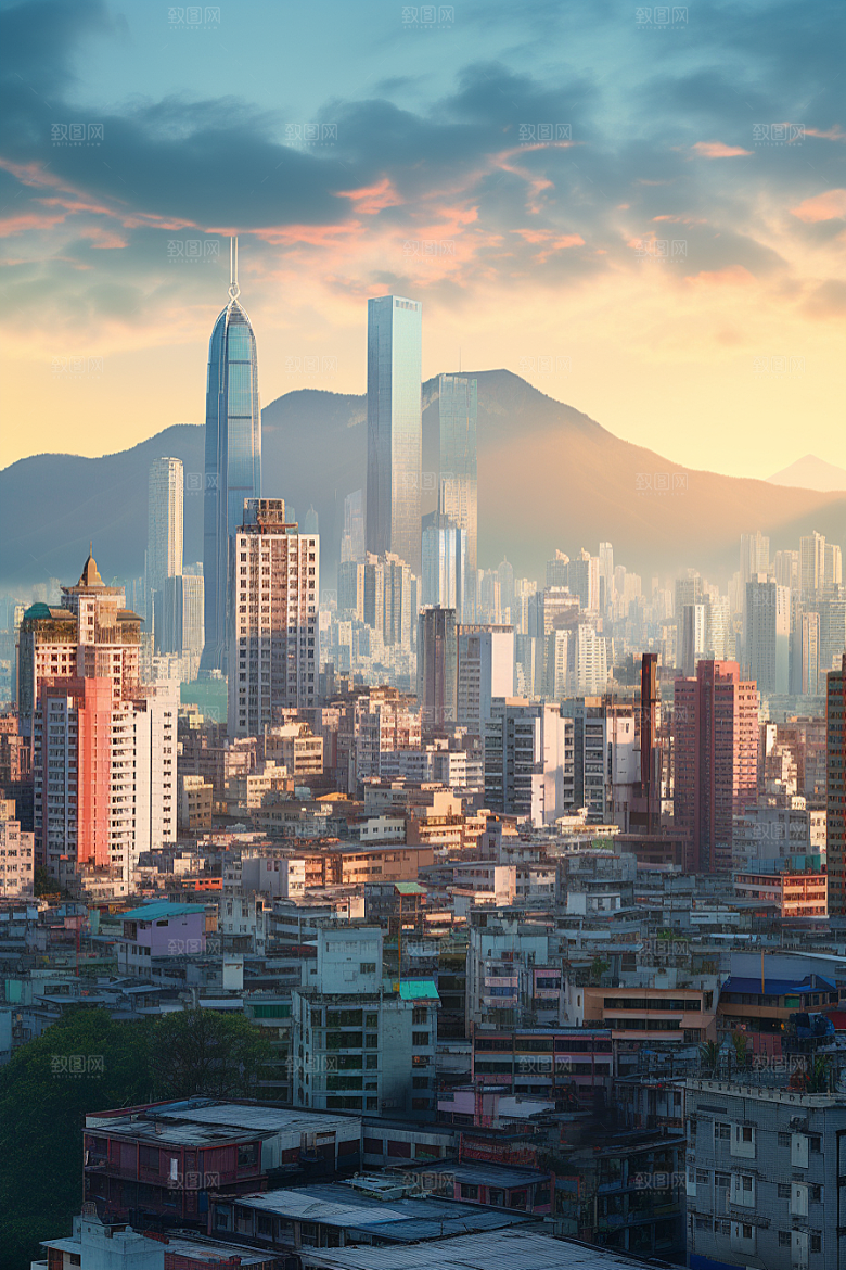 深圳城市风光国内游风景摄影图