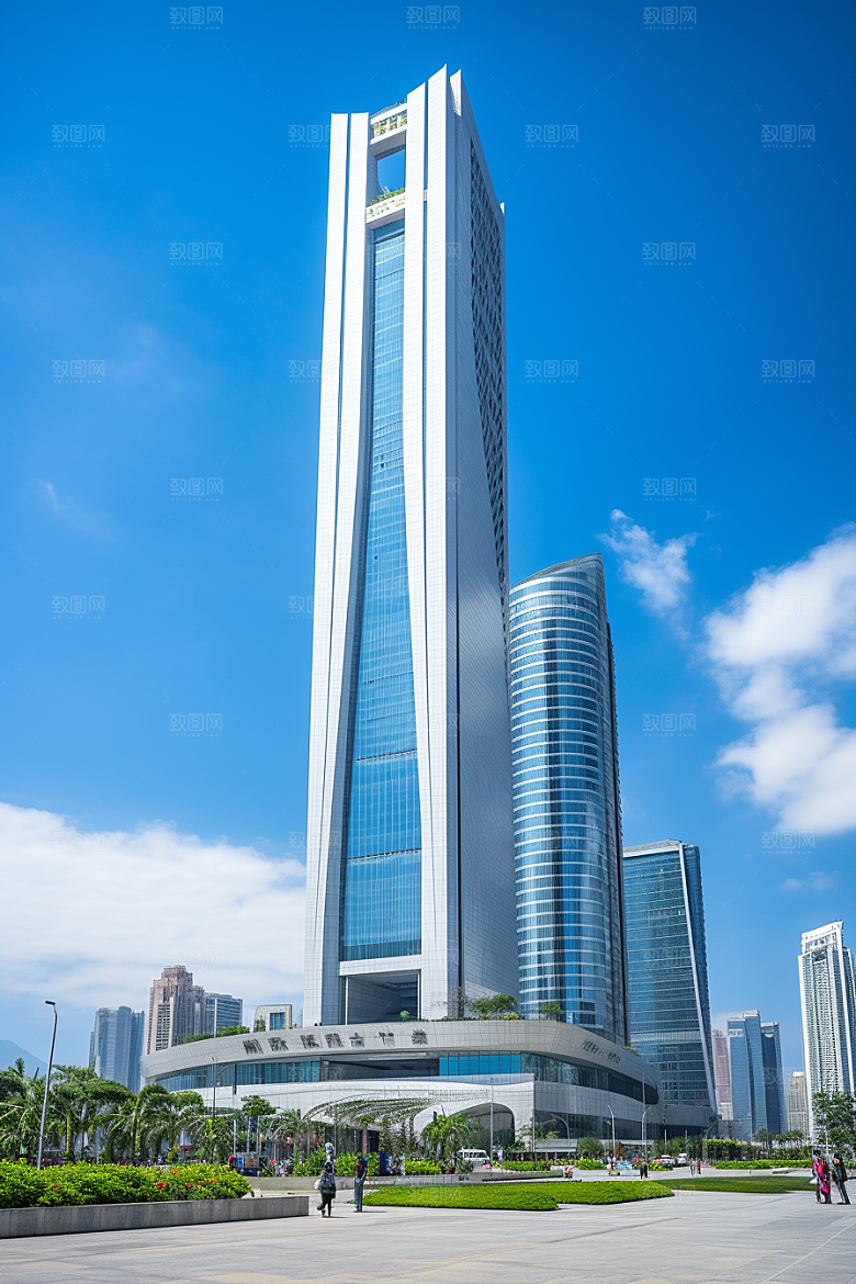 深圳城市风光经济特区新城摄影图