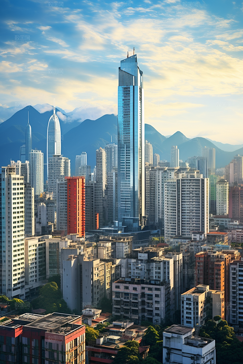 深圳城市风光风景国内游摄影图