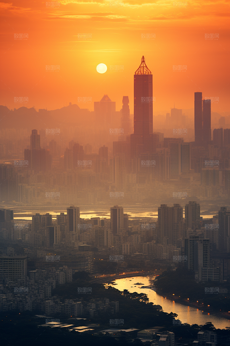 深圳城市风光高清旅行摄影图