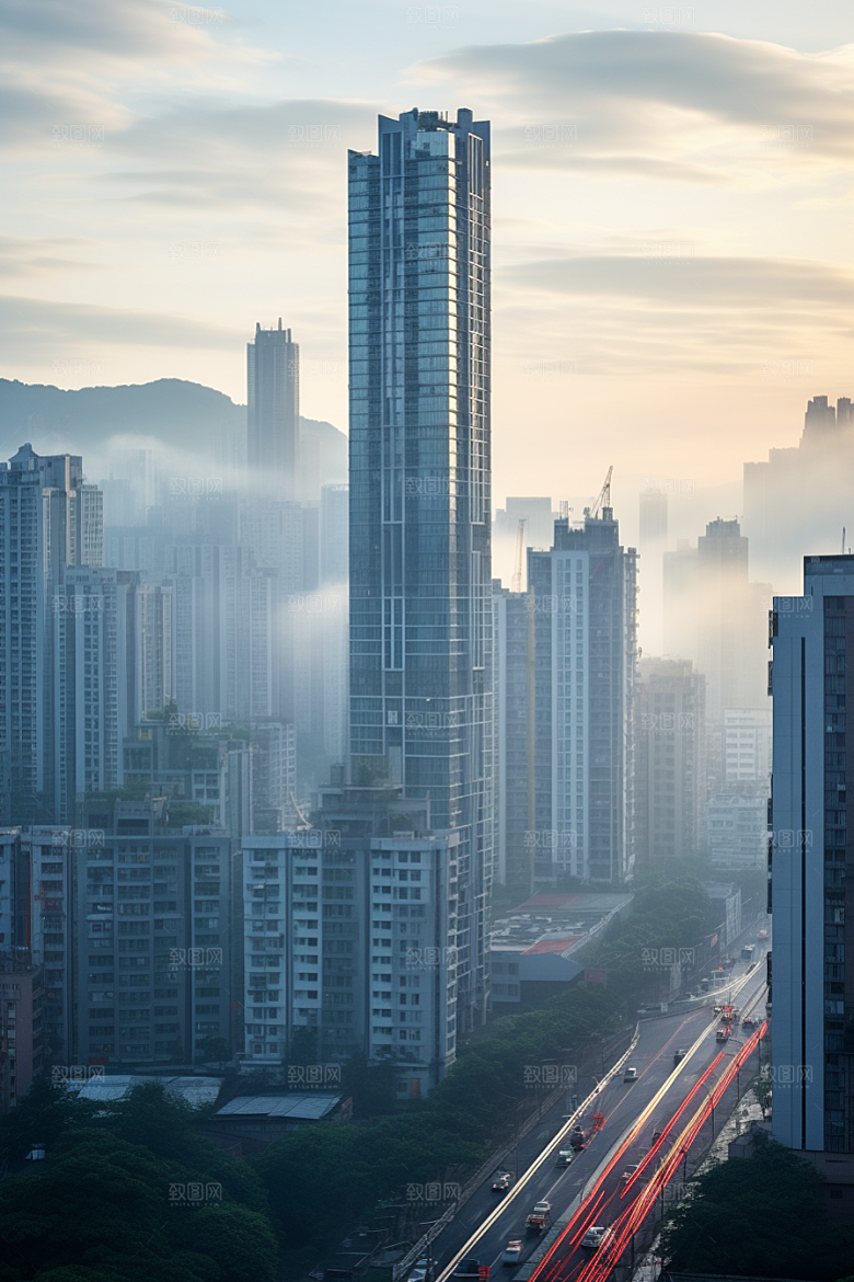 深圳城市风光地标景色摄影图