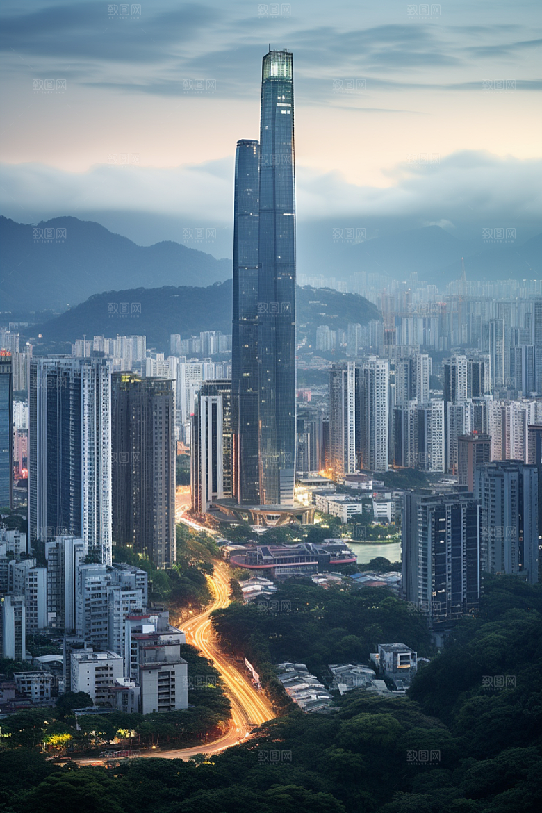 深圳城市风光高清国内游摄影图