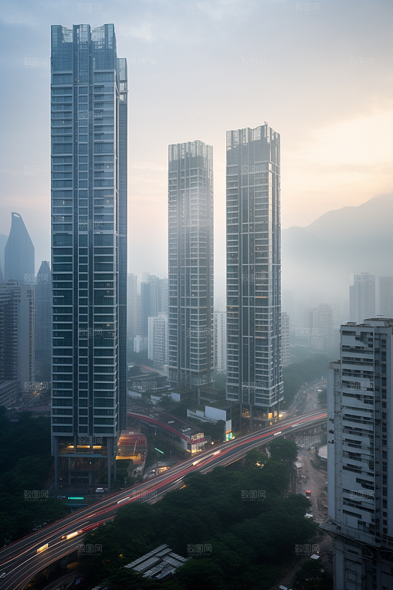 深圳城市风光经济特区高清摄影图