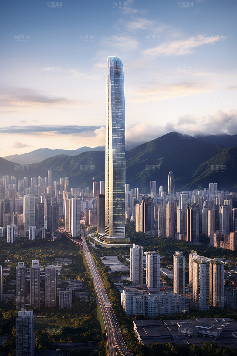 深圳城市风光地标高清摄影图