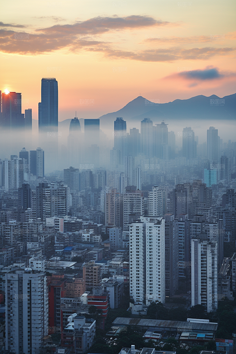 深圳城市风光地标景色摄影图