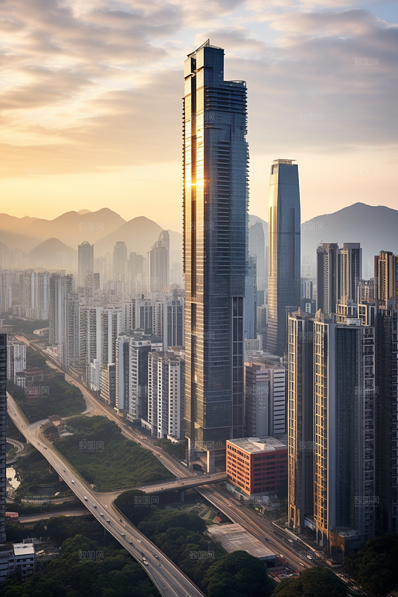 深圳城市风光地标经济特区摄影图