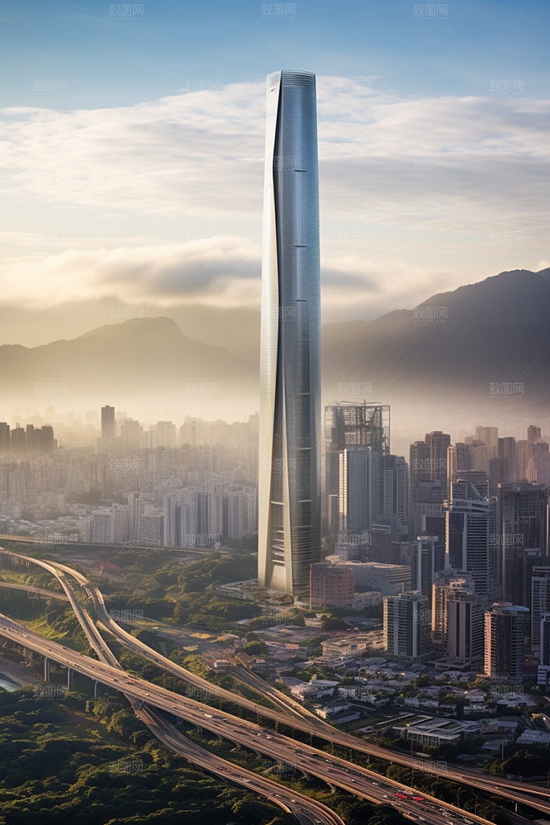 深圳城市风光经济特区地标摄影图
