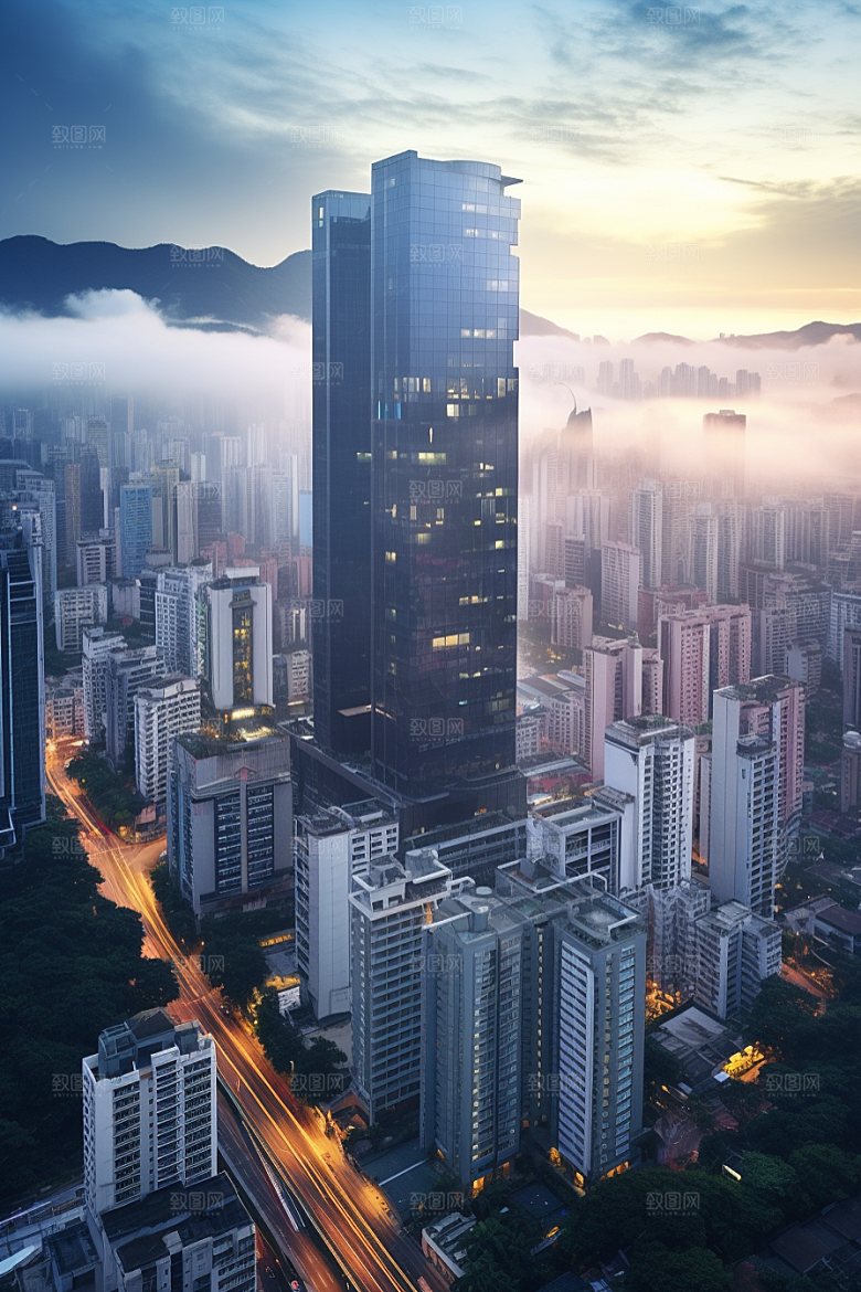 深圳城市风光景色旅行摄影图
