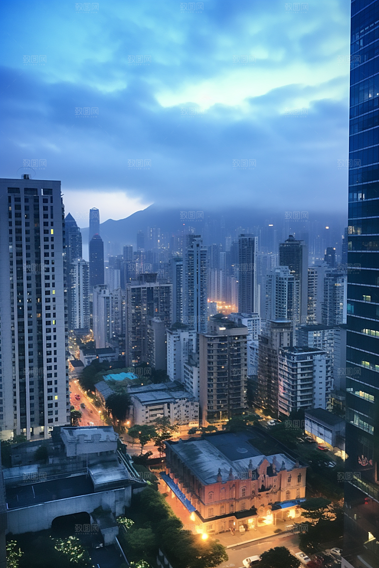 深圳城市风光经济特区风景摄影图
