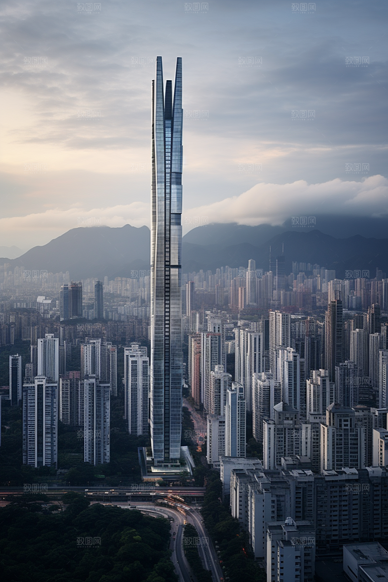 深圳城市风光旅游经济特区摄影图