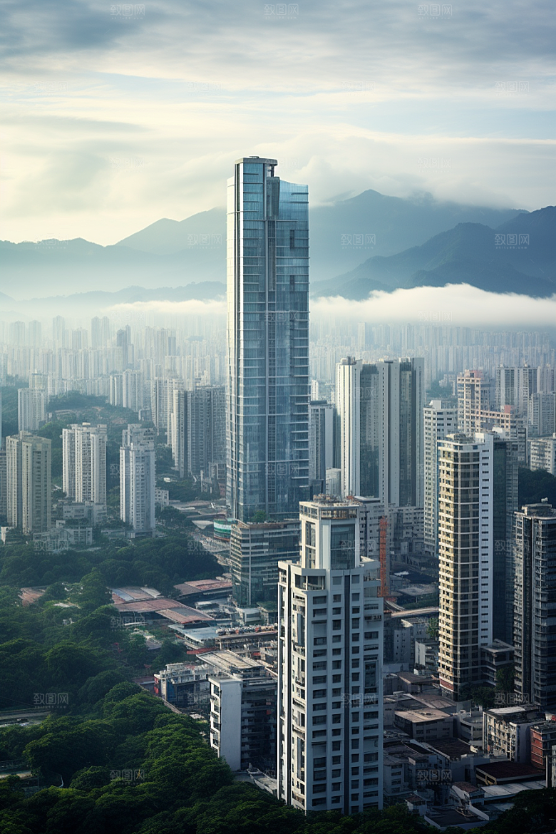 深圳城市风光风景旅游摄影图