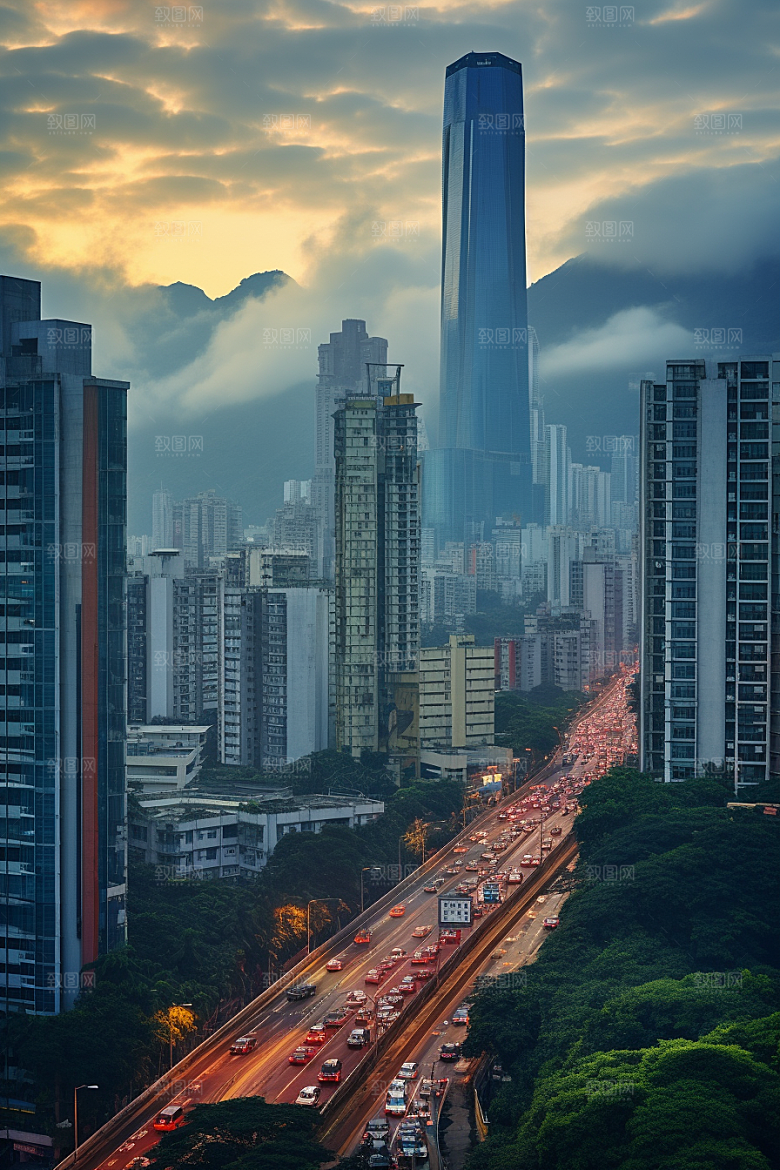 深圳城市风光旅游旅行摄影图