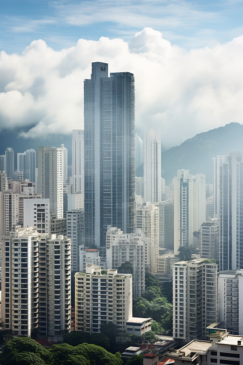 深圳城市风光旅行现代化摄影图