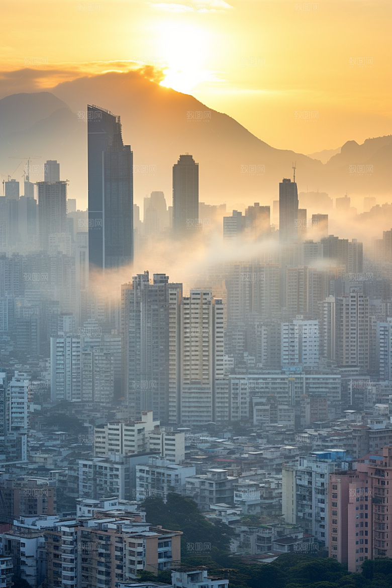 深圳城市风光都市景色摄影图
