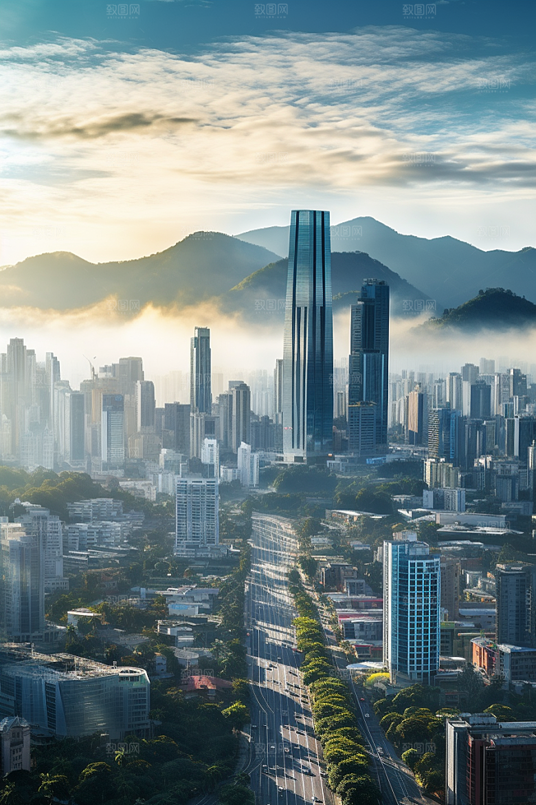 深圳城市风光地标经济特区摄影图
