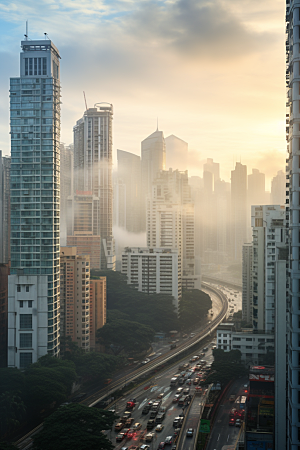深圳城市风光地标现代化摄影图