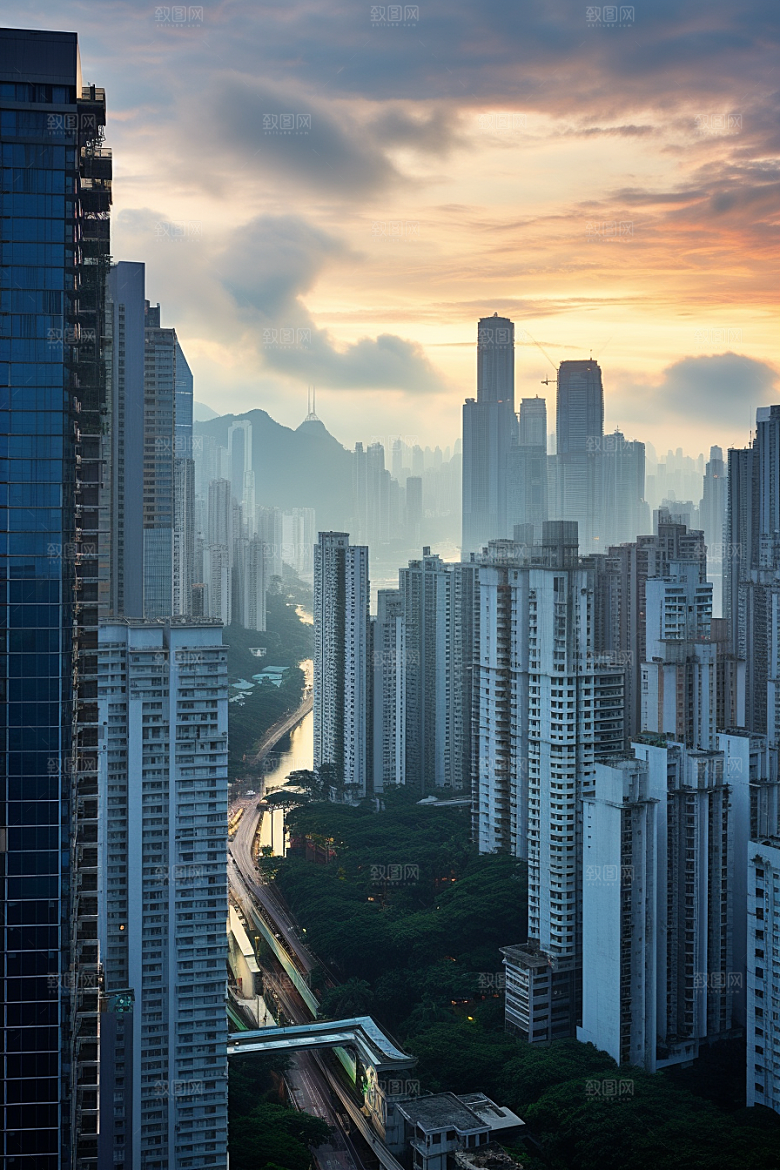 深圳城市风光经济特区地标摄影图