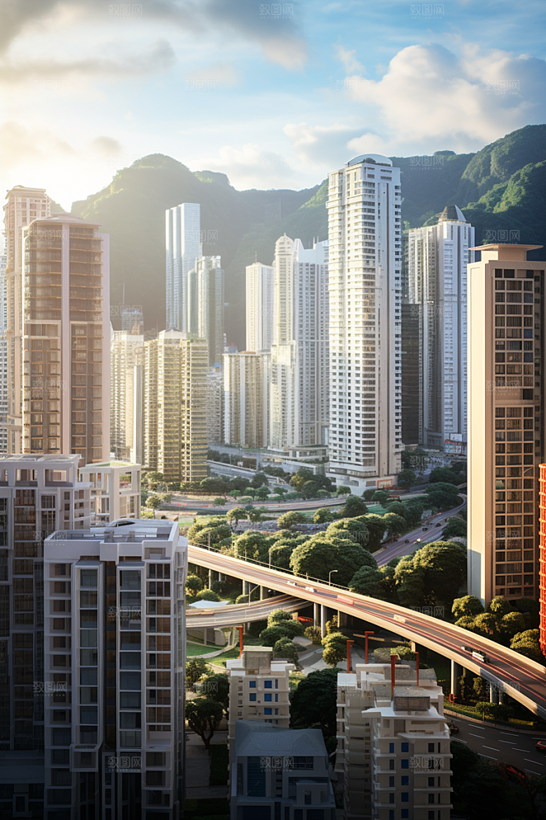 深圳城市风光都市经济特区摄影图