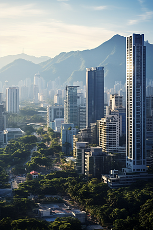 深圳城市风光景色都市摄影图